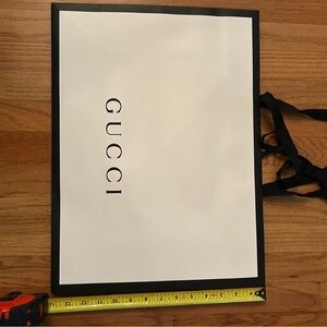 Gucci Shopping/ Gift Bag Ivory and Black 4 available sold separately